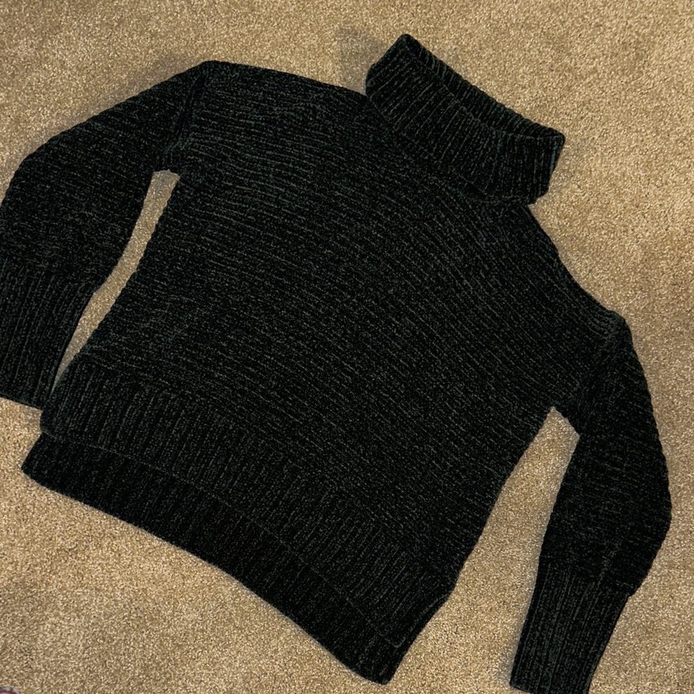 Soft Green Turtleneck Sweater